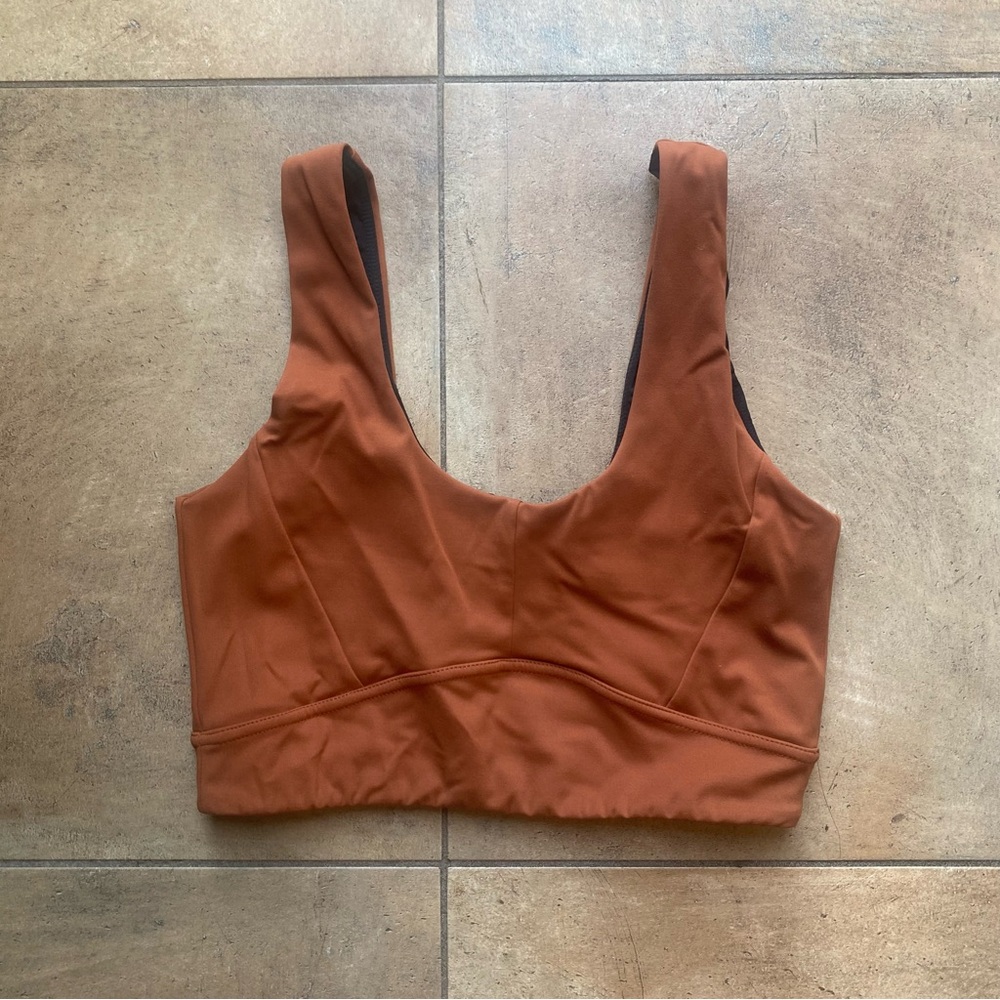 Varley Rust Orange Sports Bra Sz. Medium